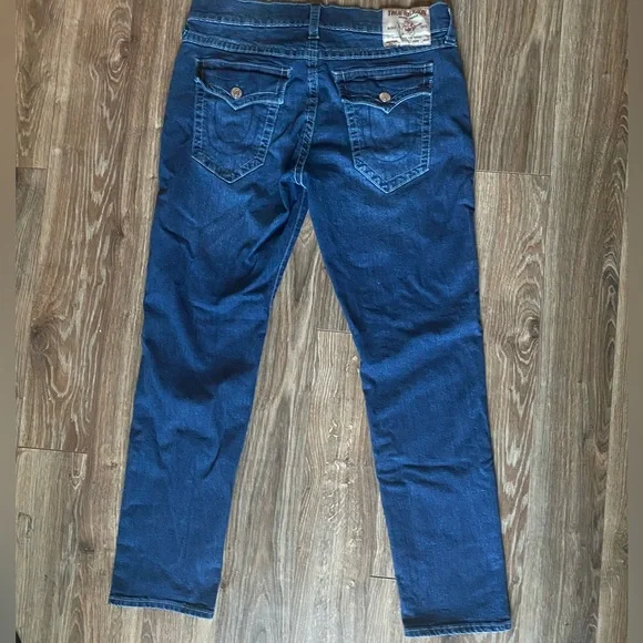 True Religion Jeans GENO Slim Jean Dark High Road Wash - Picture 7 of 8